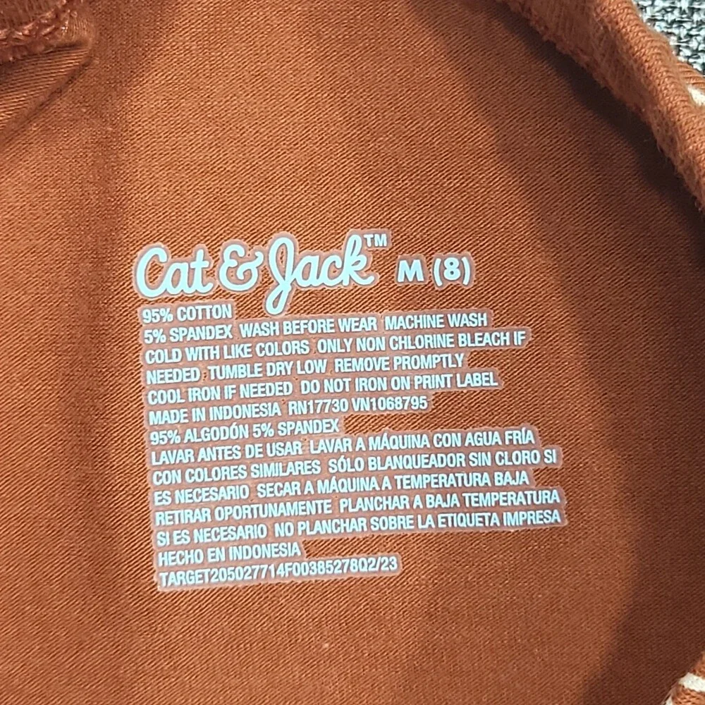 Cat & Jack Girls Rust-Orange Pull On Legging Active Pants Size Medium 8